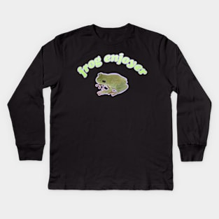 frog enjoyer Kids Long Sleeve T-Shirt